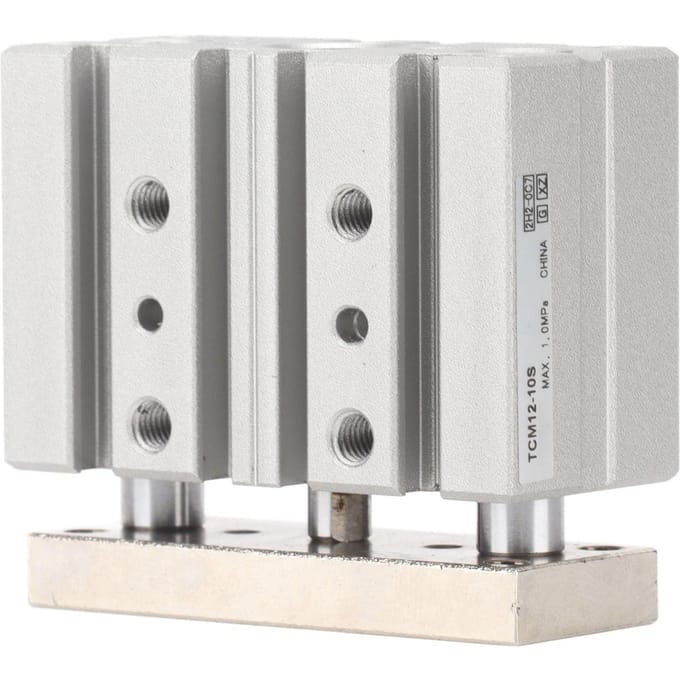 Luchtcilinder Pneumatisch 3 Zuigerstang 3 As Dubbelwerkend 0.15?1.0Mpa TCM12 10S Accessoire