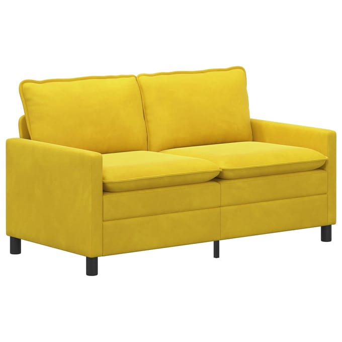 vidaXL - Bank - Geel - 156 - x - 81 - x - 87,5 - cm - Fluweel