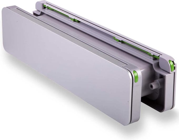 Isolerende brievenbus Homebox RVS look buiten, grijs RAL 7047 binnen
