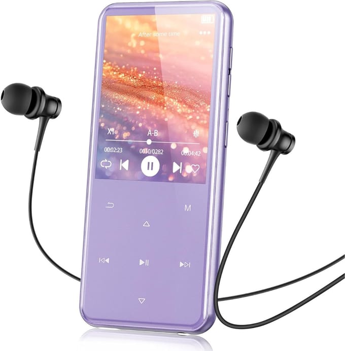 MRKK® MP3 Speler Bluetooth - FM-Radio - Paars