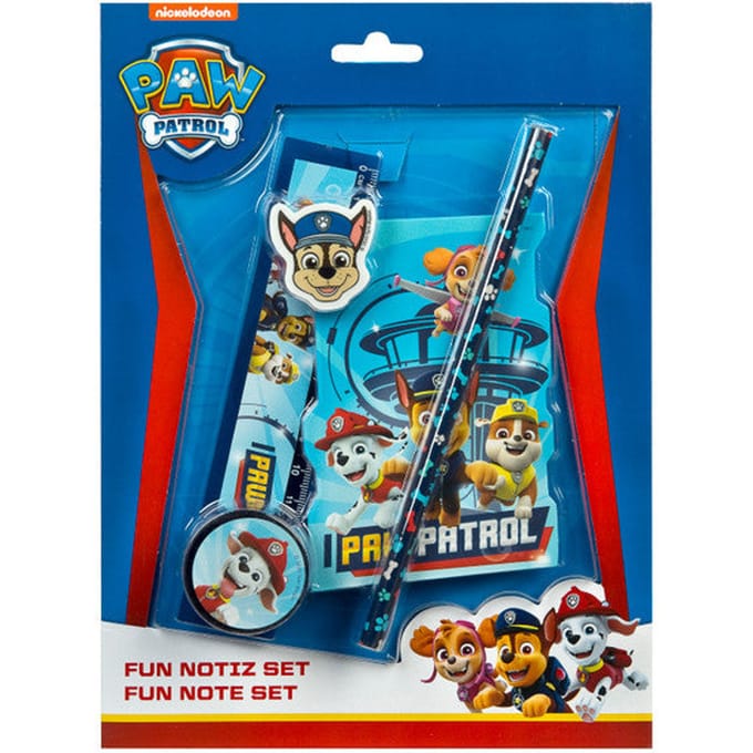 Undercover - Paw Patrol Notitieset Set van 5 Stuks - Multicolor - Kunststof - Papier - Gum
