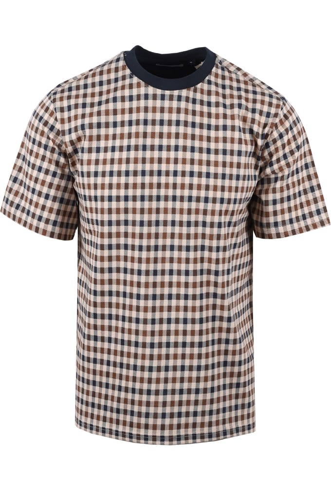 Aquascutum Iconische T-shirt Marineblauw