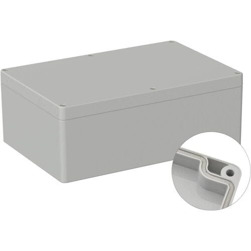 TRU COMPONENTS TC-9065688 Industriële behuizing 240.3 x 160.3 x 90 ABS Grijs-wit (RAL 7035) 1 stuk(s)