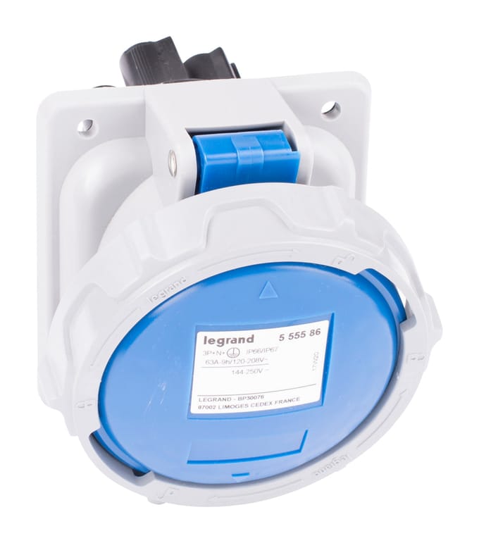 Legrand inbouwstopcontact 230V 63A 4P+A IP67 P17 - 555586