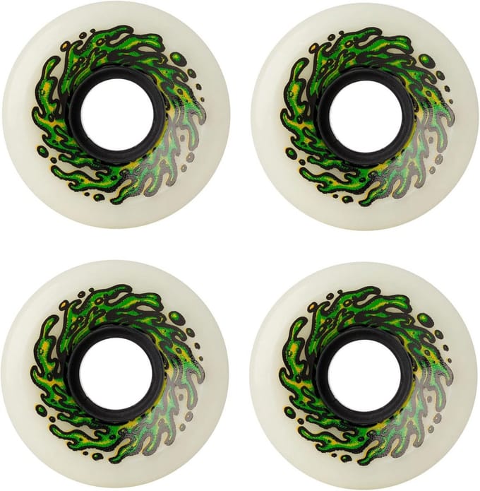 Set van 4 Skateboard Wielen - 54.5mm - 90A Hardheid - Wit