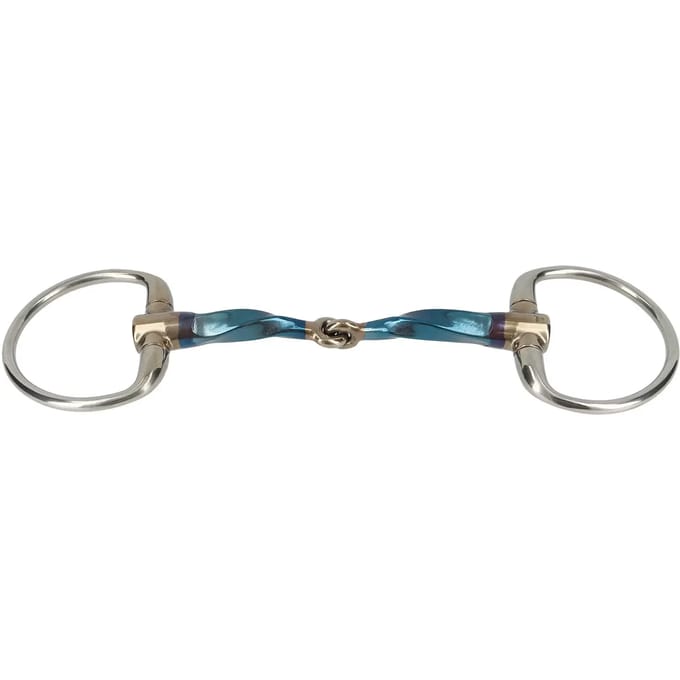 Olijfbit voor paarden Trust Sweet Iron Eggbutt Slow Twist Jointed 16