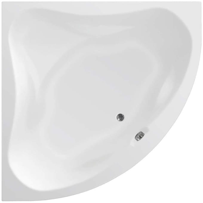 Aqualine Dunaj Hoekbad 140x140x48cm, wit