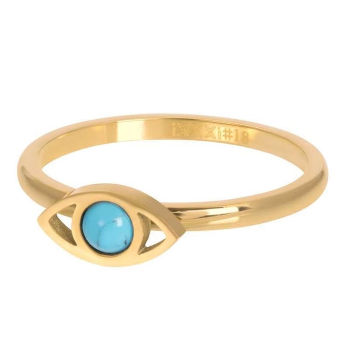 iXXXi Vulring Lucky Eye Goud | Maat 20 (gewone ringmaat 22)