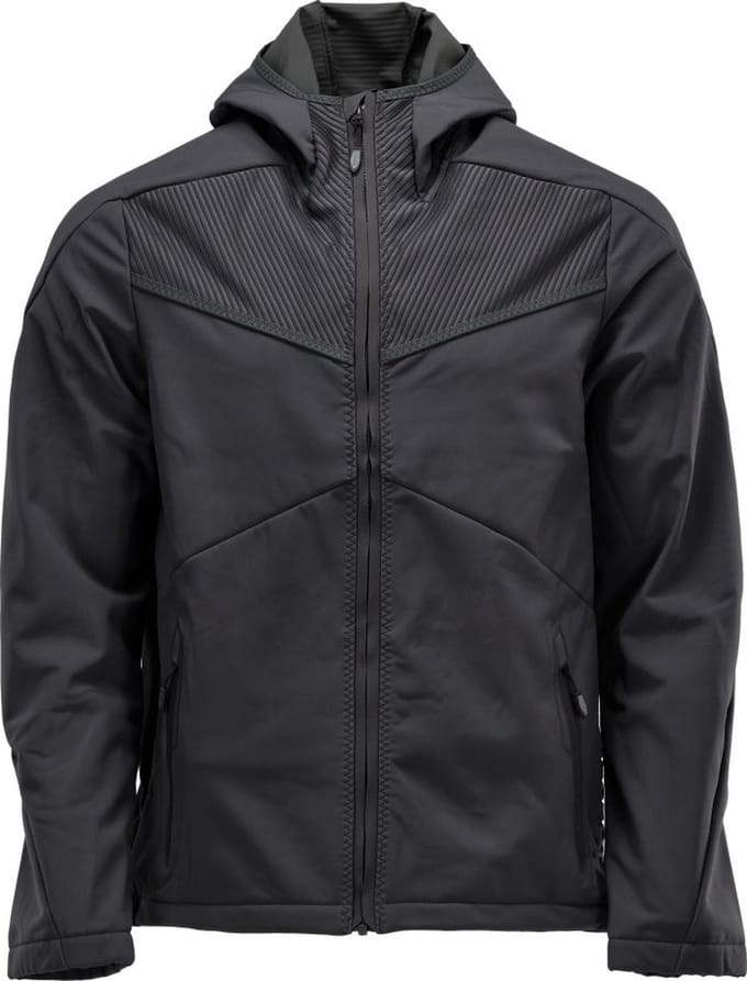 Mascot Customized Softshell jas met capuchon 22102-649 - Zwart - 3XL
