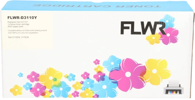 FLWR - Toners / Dell 3110 / geel / Geschikt voor Dell