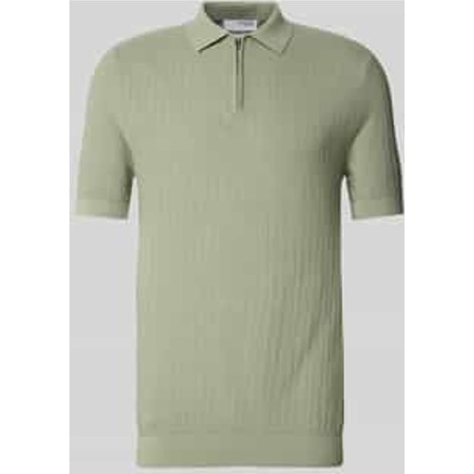 Poloshirt met korte ritssluiting