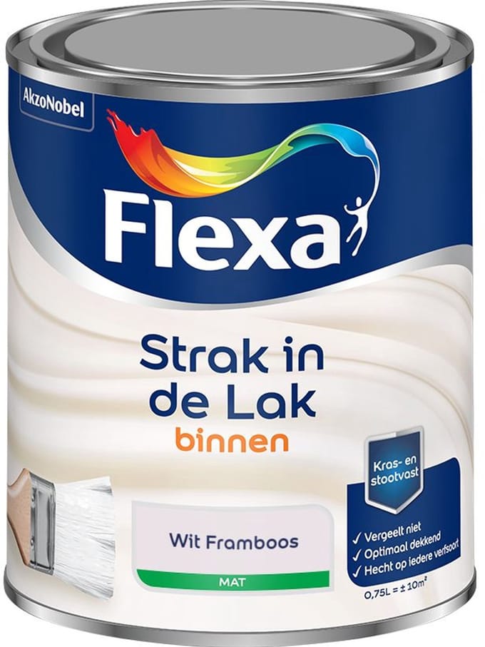 Flexa - Strak In De Lak Binnenlak Mat - Wit Framboos - Mengverf - 750 Ml