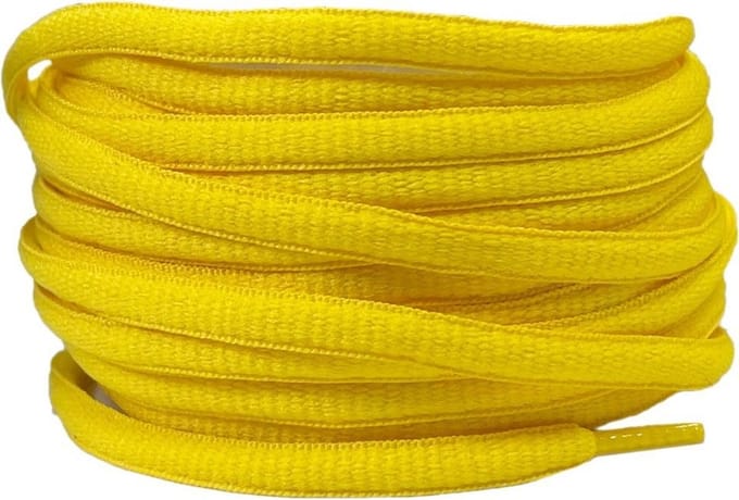 Ovale veters Geel voor O.A. SB Dunk - hardloopschoenen 120cm