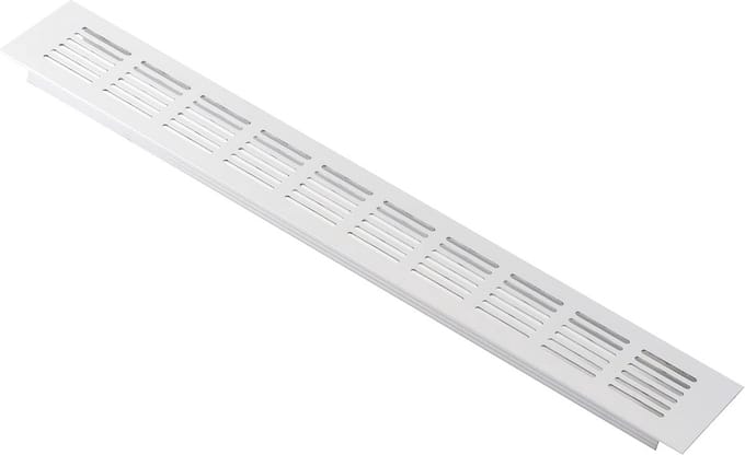 Wit Ventilatierooster Aluminium 400x60mm voor Optimale Ventilatie