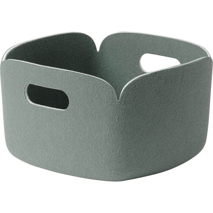 Muuto Restore Basket 28 x 28 cm - nevelgroen