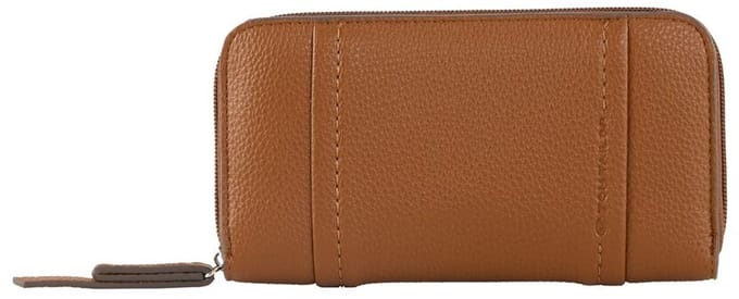 Tom Tailor - TTBECA Portemonnee met sierstiksels - Maat ONESIZE - cognac / brandy