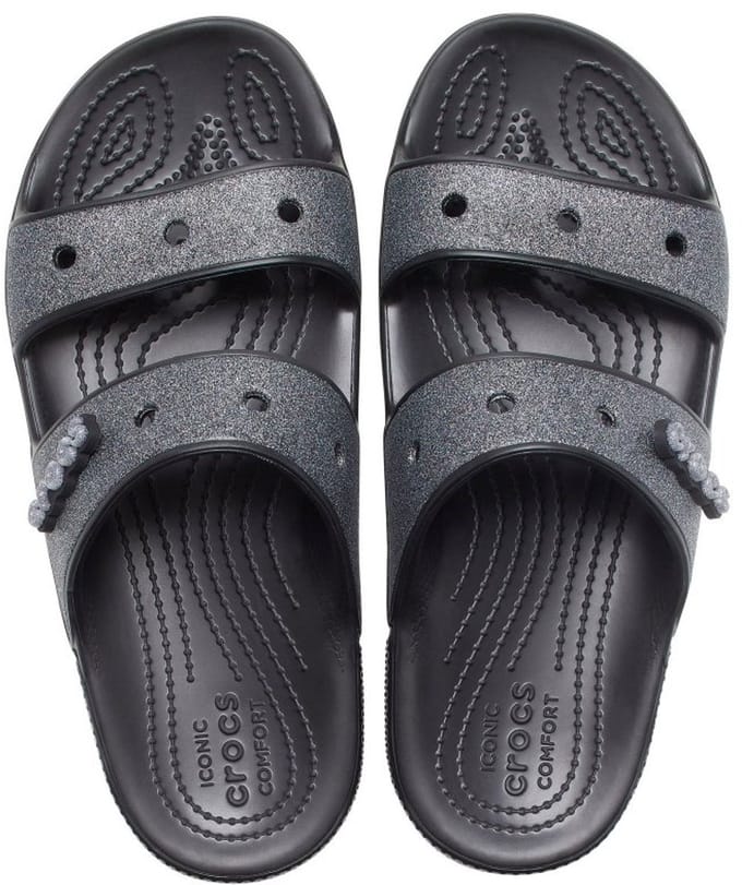 Crocs Classic Glitter ll Sandal Zwart Maat 38/39 US M6/W8