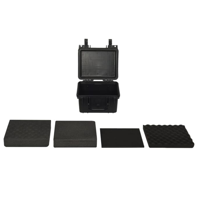 vidaXL - Flightcase - draagbaar - 27x25x18 - cm - PP - zwart