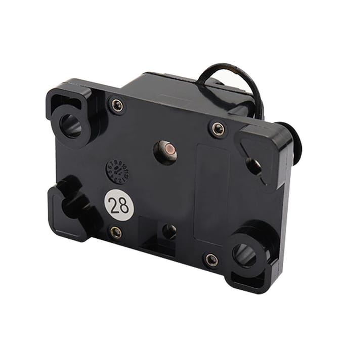 80A Stroomonderbreker Dubbele Batterij Handmatige Reset IP67 Waterdicht 12V 24V Zekering black