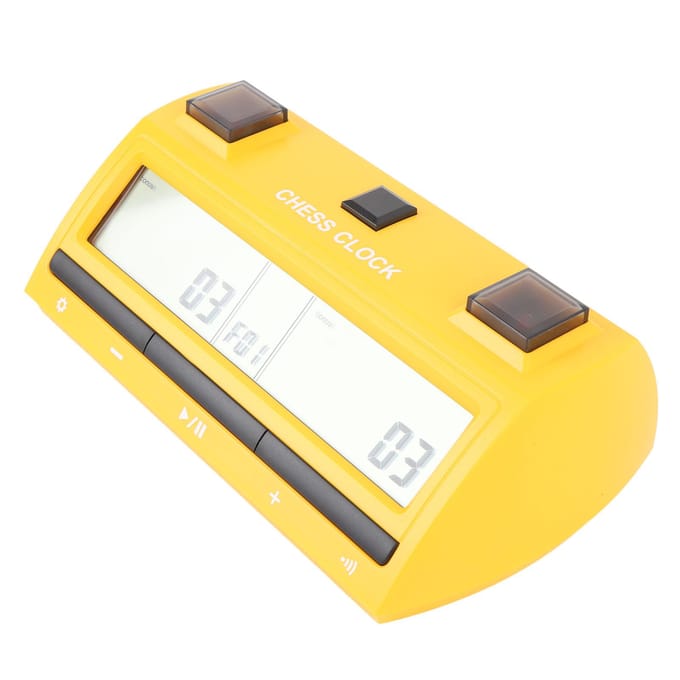 Schaakklok Professionele Digitale Schaklok Multifunctionele Draagbare Elektronische Schaklok voor yellow