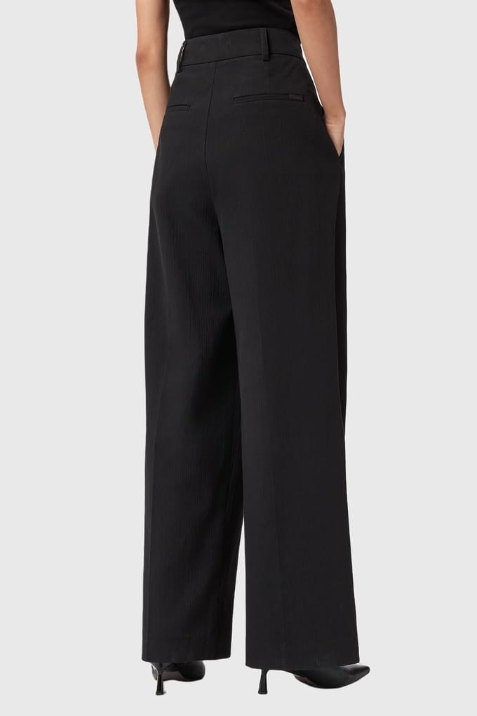 AllSaints Essen Trouser Black Taglia: 6 | Pantaloni da completo Outlet | Donna | Nero