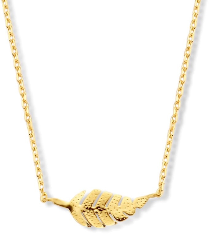 Marie-Celeste Ketting Veer 0,8 mm 40 - 42 - 44 cm - Goud