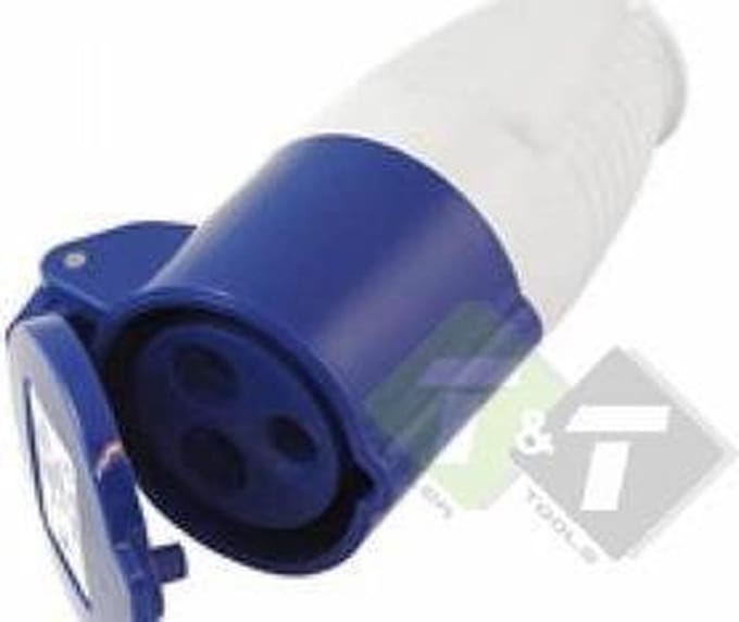 Contrastekker cee , 3-pen, 230 Volt, 16 Ampere, CE keuring