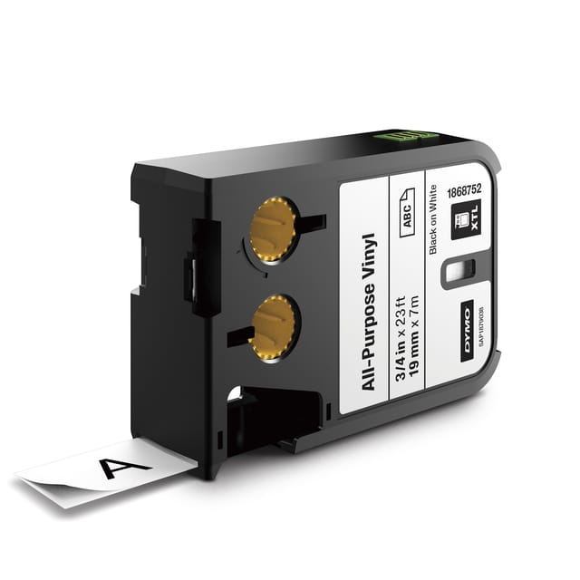 Etiketten DYMO 1868752 XTL Tapekleur: Wit Tekstkleur:Zwart 19 mm 7 m