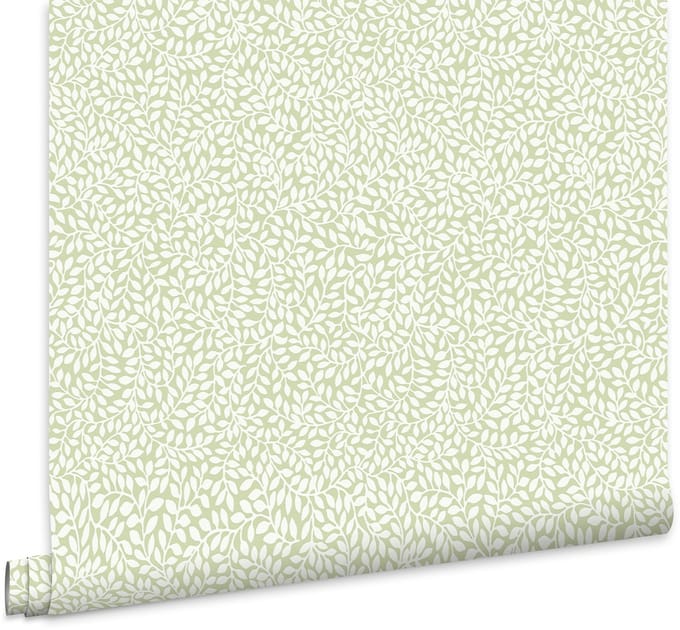 Laura Ashley Little Vines Behang - Planten - 10mx52cm - Groen