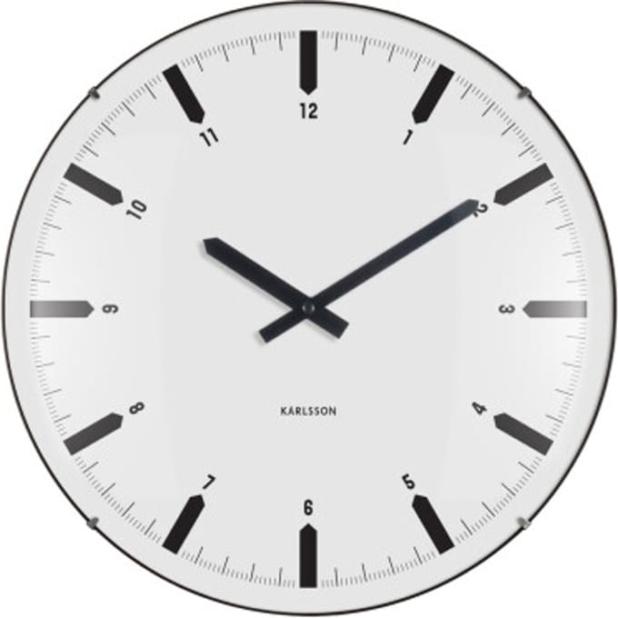 Karlsson wandklok realista dome - Ø35cm