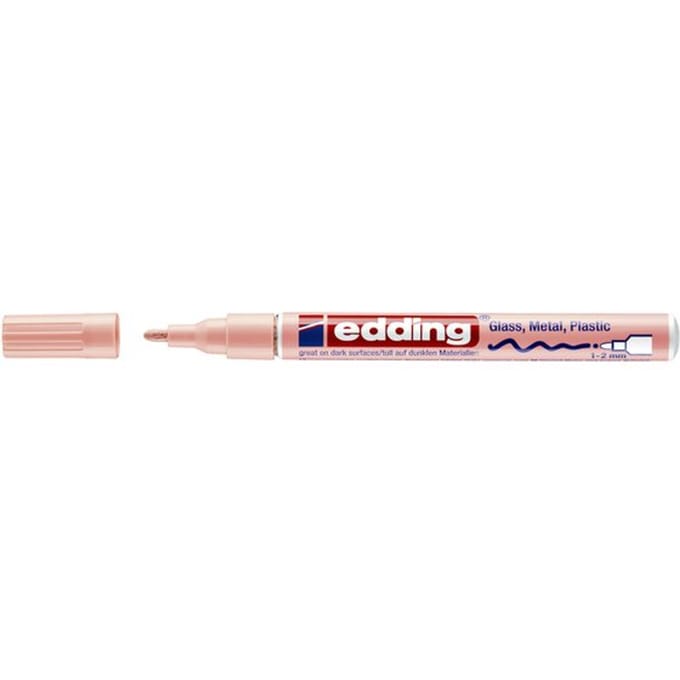 Paintmarker edding 751 op oliebasis 1-2mm pastel roze