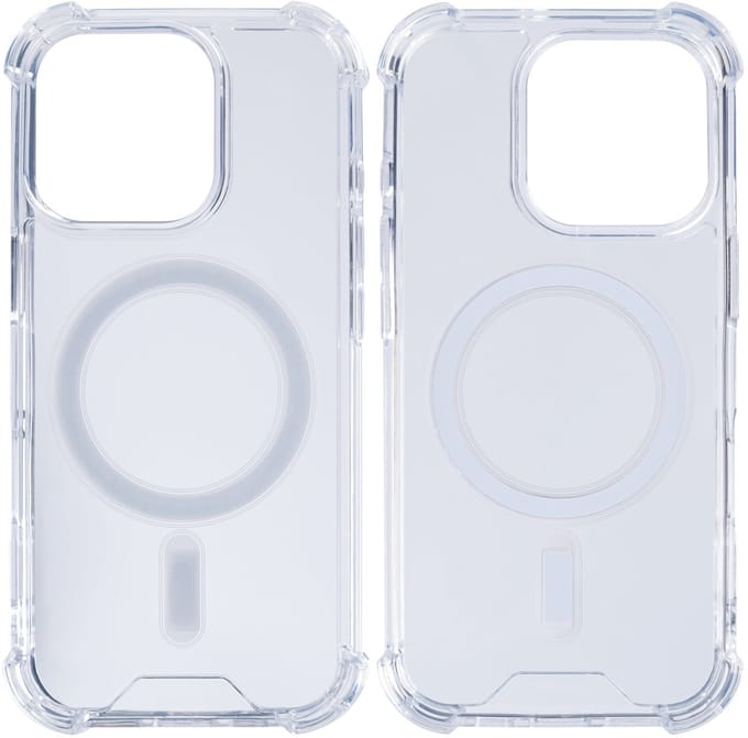 Rixus Anti-Burst Case With MagSafe For Apple iPhone 16 Pro Max Transparent