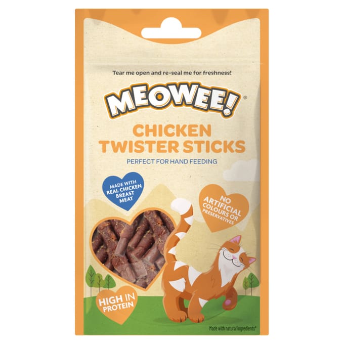 Voordeelpakket: 3x31g Meowee! Kip Twister Sticks kattensnacks