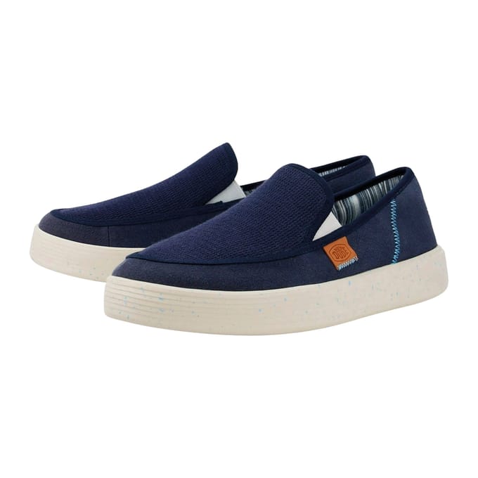 HEYDUDE Sunapee Instappers blauw Katoen - Maat 41