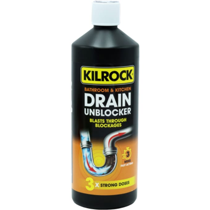 Kilrock Bathroom & Kitchen Drain Unblocker – 1000ml