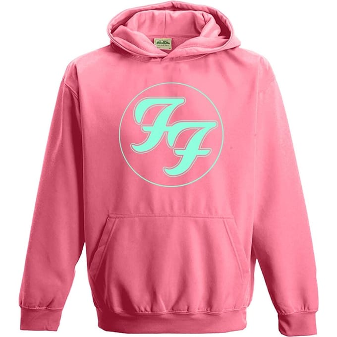 Foo Fighters Trui met capuchon - Logo Circle - S - voor Kinderen - roze