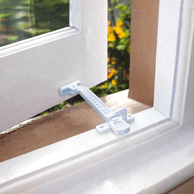 *** 2 stuks Raamsluiter - Beveiliging - Wit - van Heble® ***