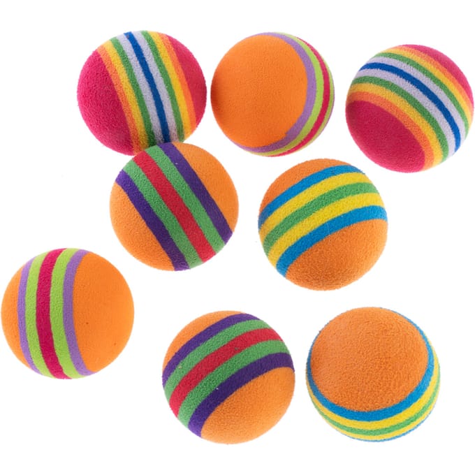 zooplus Basics speelballenset voor katten 8 stuks