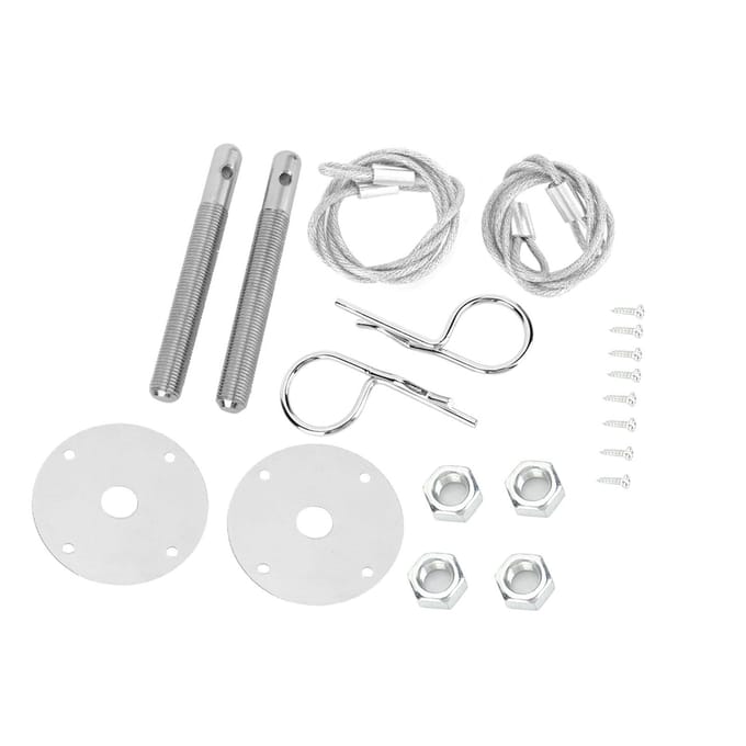 Motorkap Pinplaat Motorkap Vergrendelingsclip Kit Auto Gemodificeerd Accessoire white