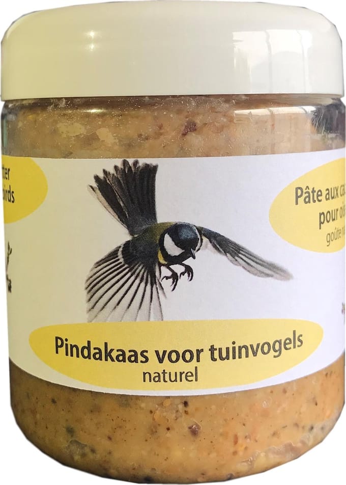 Vogelvoer - Pindakaas voor vogels- naturel - 300 gram- 1 pot