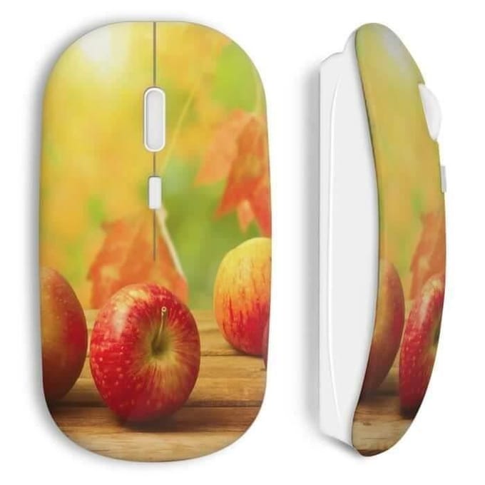 Draadloze muis Appels in de herfst