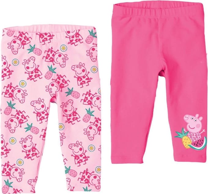 Peppa Pig 3/4 leggings - set van 2 - katoen - maat 110/116