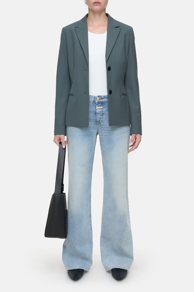 Closed Fitted Blazer Pini Green Taglia: XS | Blazers Outlet | Donna | Verde