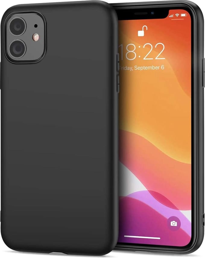 Silicone Hoesje Geschikt voor: iPhone 11 Pro - Soft Silicone - zwart