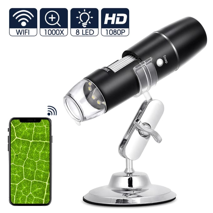 Nieuwe 1000x W05A WIFI Draagbare Digitale Microscoop Industriële Microscoop Camera