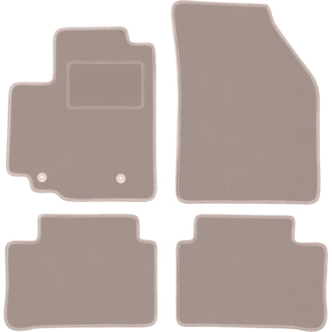 Beige velours matten voor: Suzuki Splash hatchback (2008-2014)