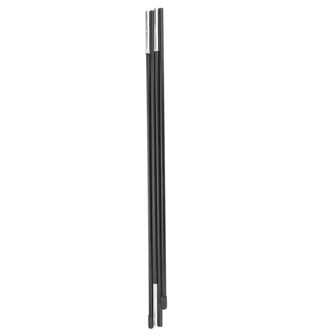 Glasvezel Kampeertent Stokken Stangen voor Dubbele Tenten Steunstokken Luifel Frames Kit black