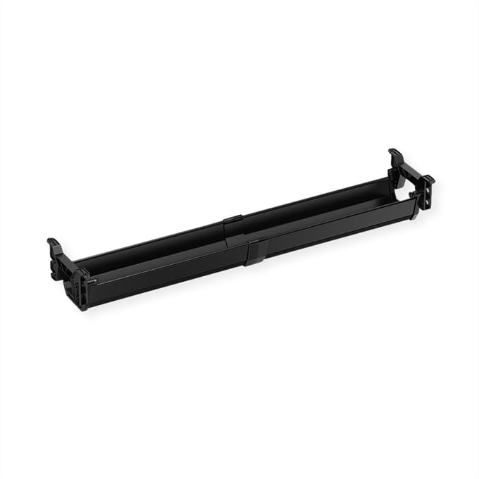 ROLINE Easy2Open kabelgoot, Montage onder tafel, zwart, 85,8 cm