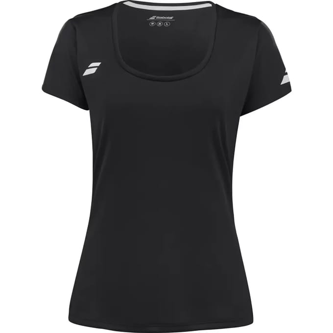 Babolat Play Cap Sleeve T-shirt Dames-Zwart