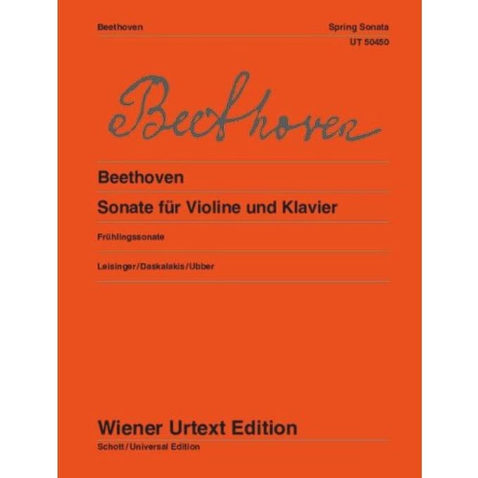 Sonate Für Violine Und Klavier - Wiener Urtext Edition - Ludwig van Beethoven